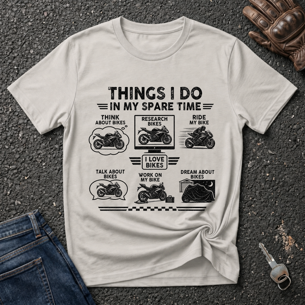 Biker Spare Time T-shirt