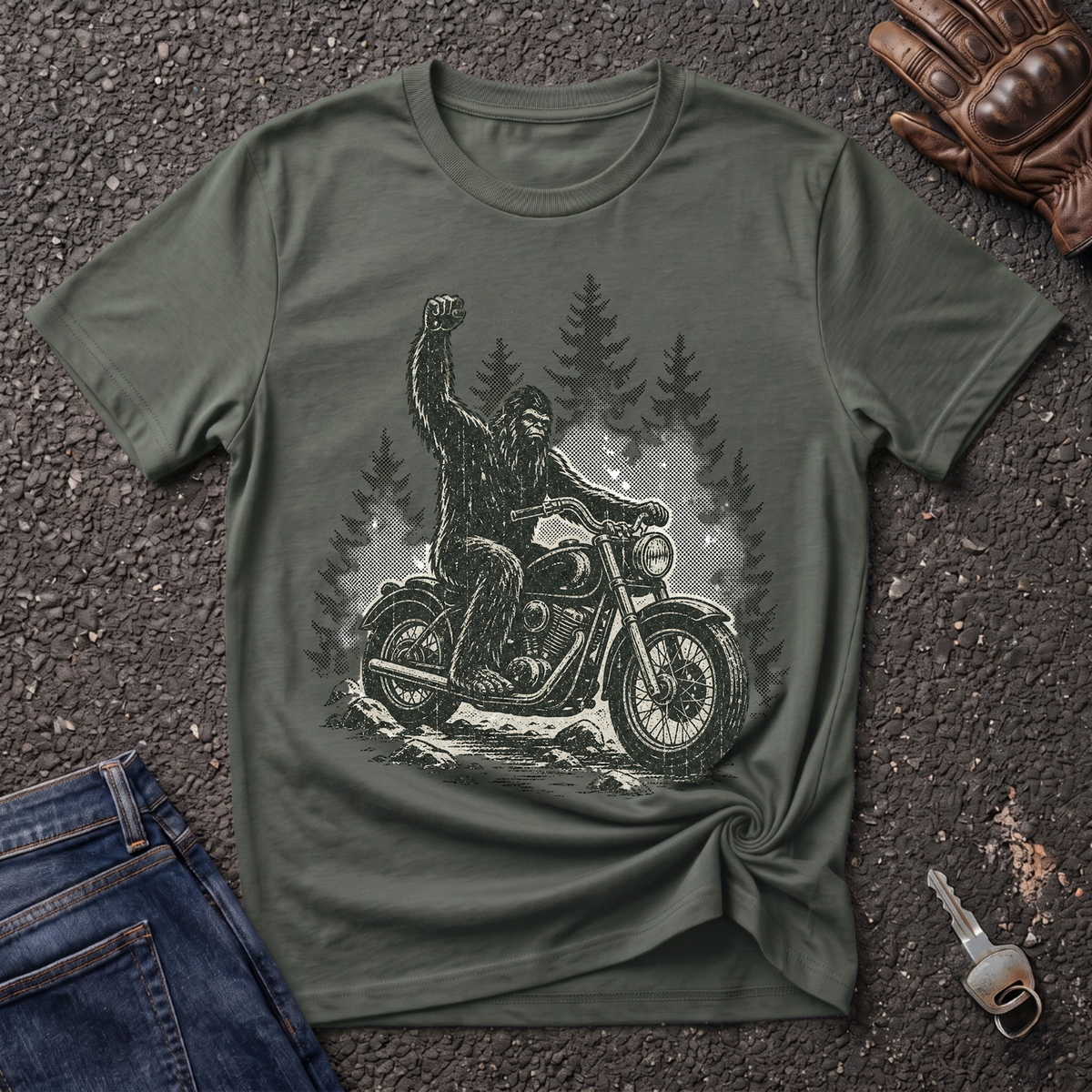 Bigfoot Fist  T-shirt