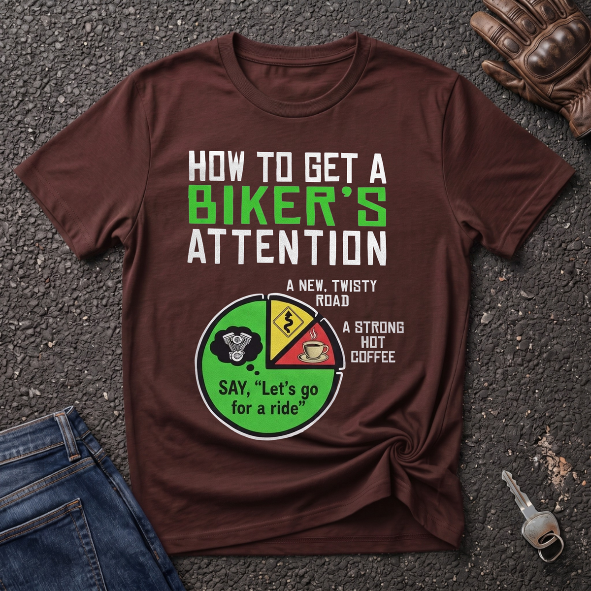Biker's Attention  T-shirt