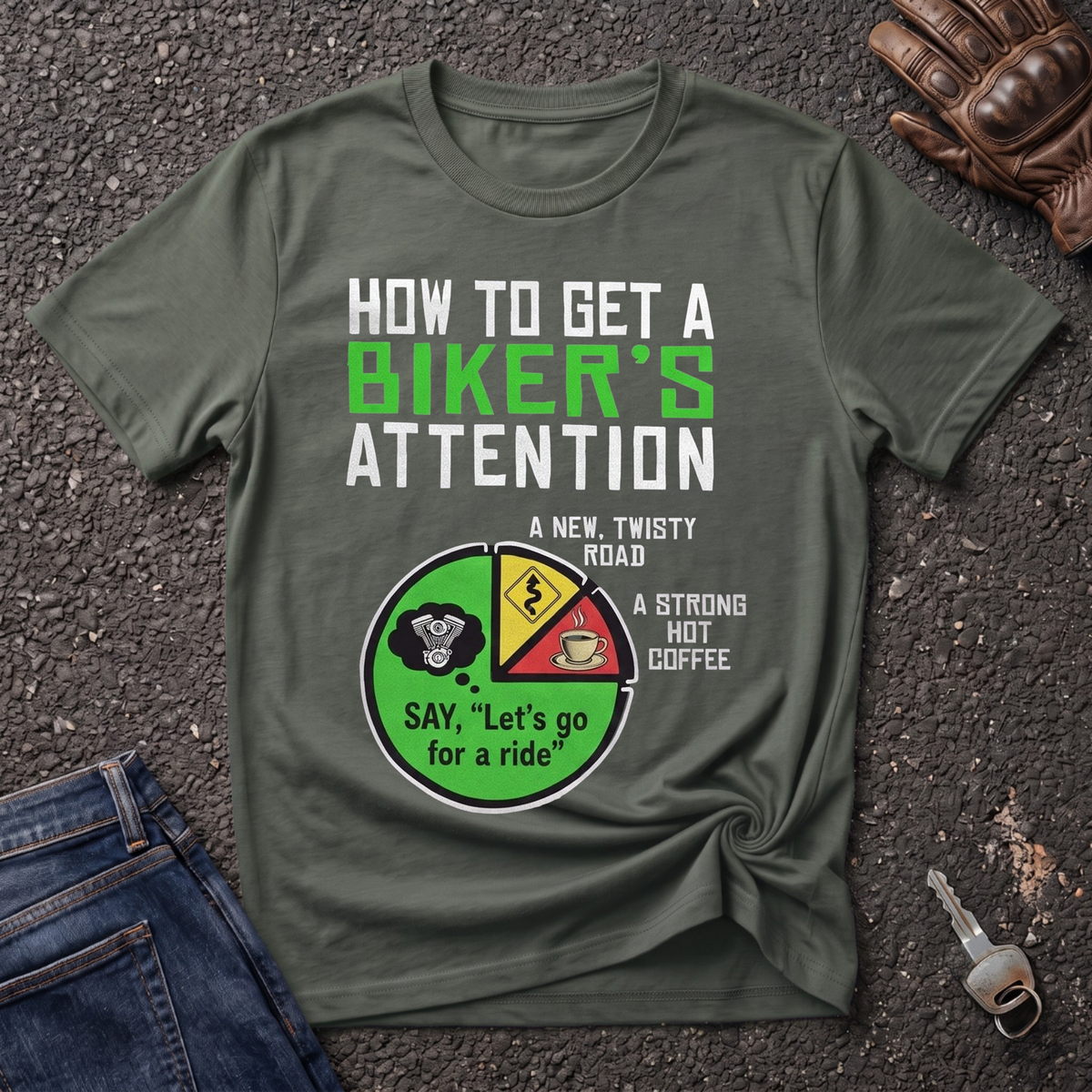 Biker's Attention  T-shirt