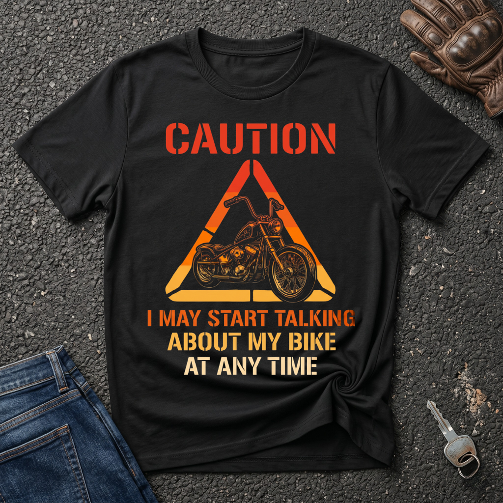 I May Talk About My Bike - Signal  T-shirt