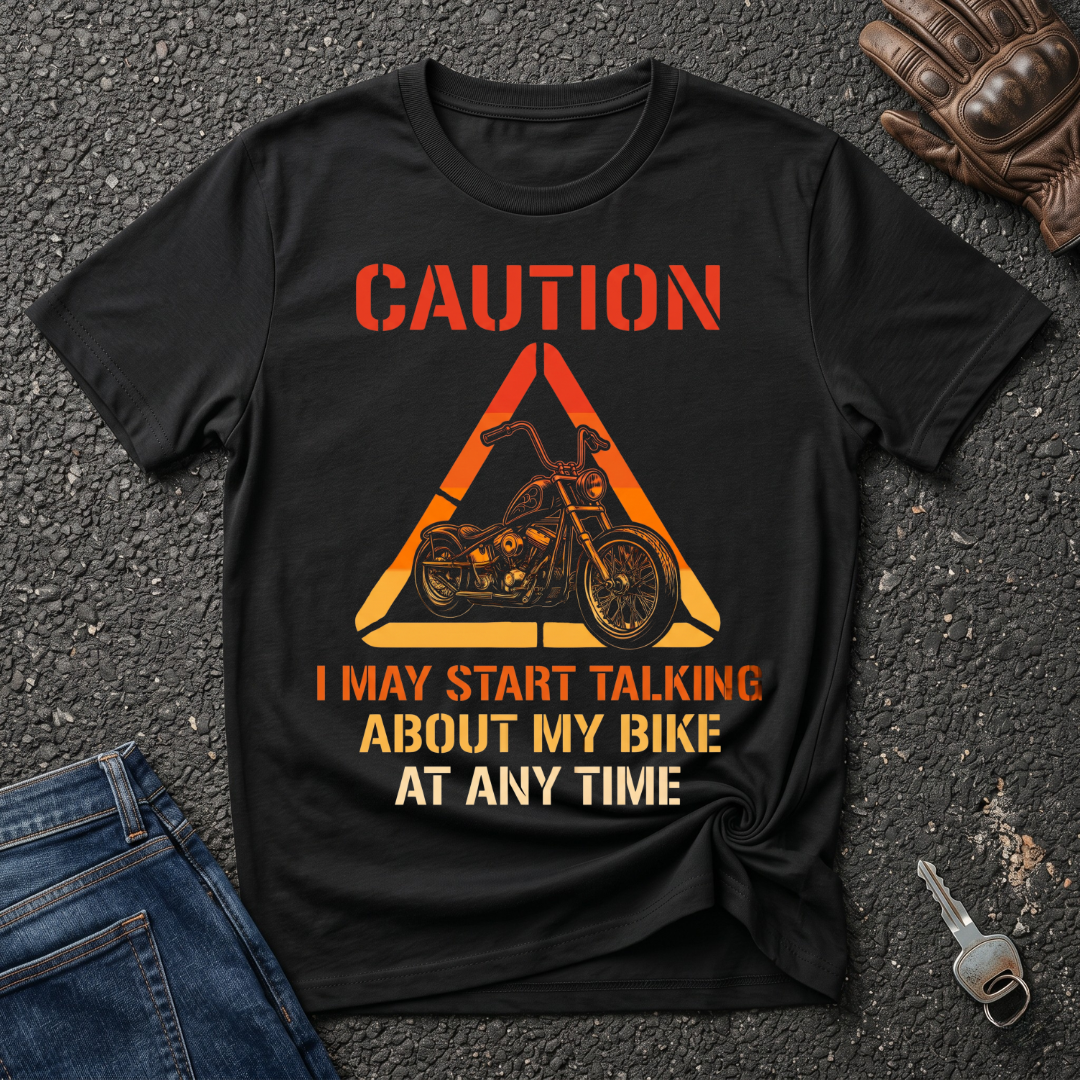 I May Talk About My Bike - Signal  T-shirt