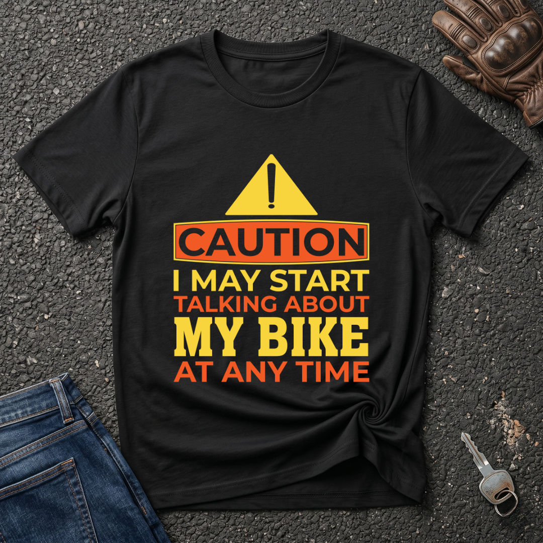 Caution Bike  T-shirt