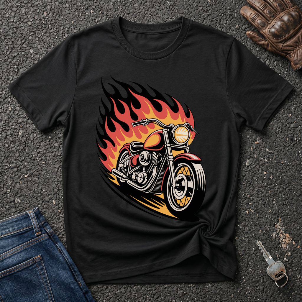 Bike On Fire  T-shirt