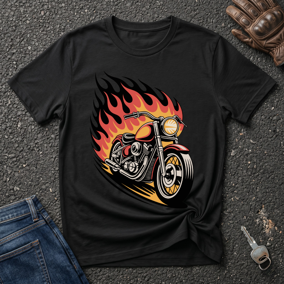 Bike On Fire  T-shirt