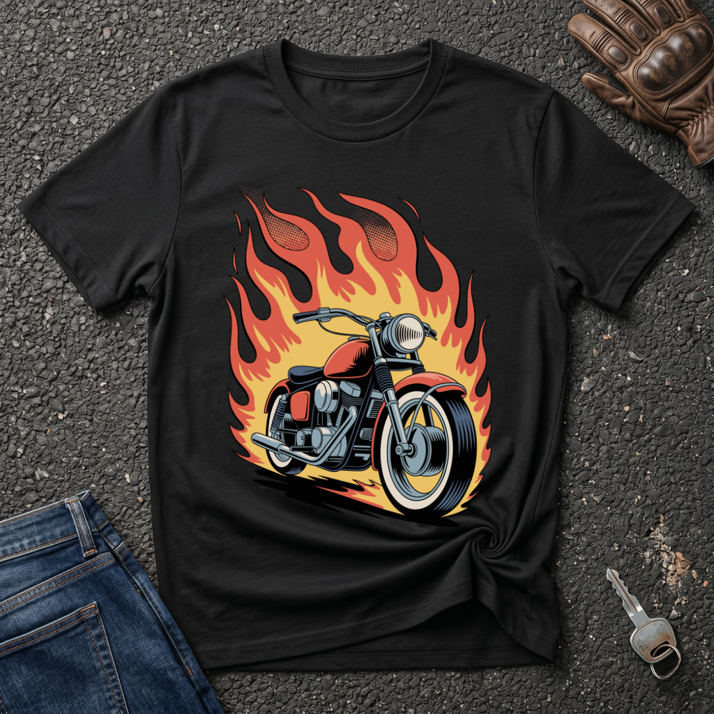 Bike On Fire  T-shirt