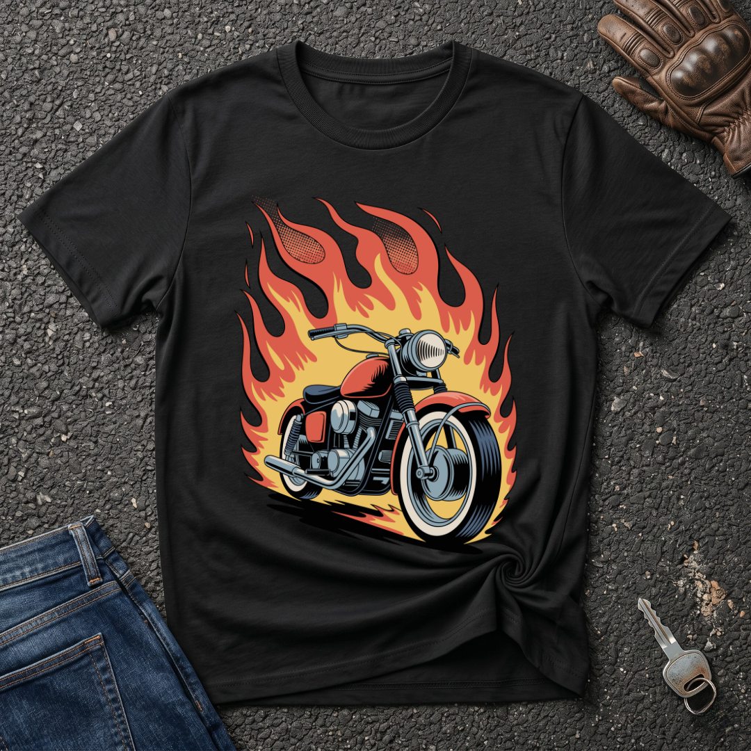 Bike On Fire  T-shirt
