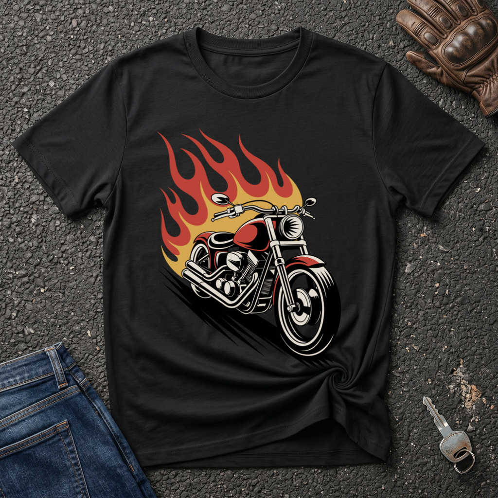 Bike On Fire  T-shirt
