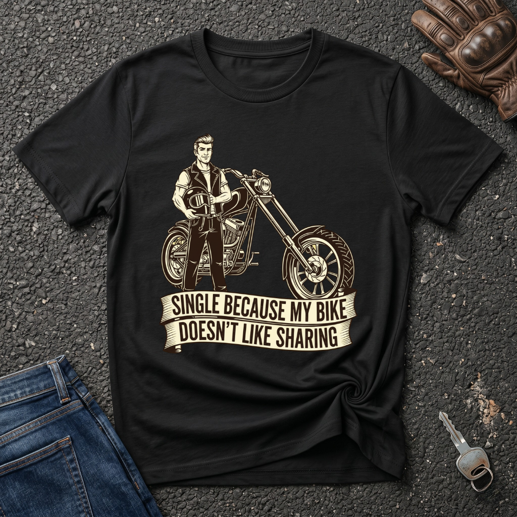 Single Biker Vintage  T-shirt
