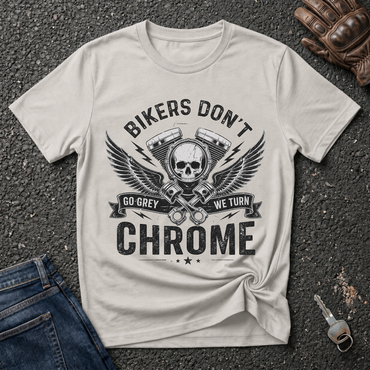 Skull Chrome  T-shirt