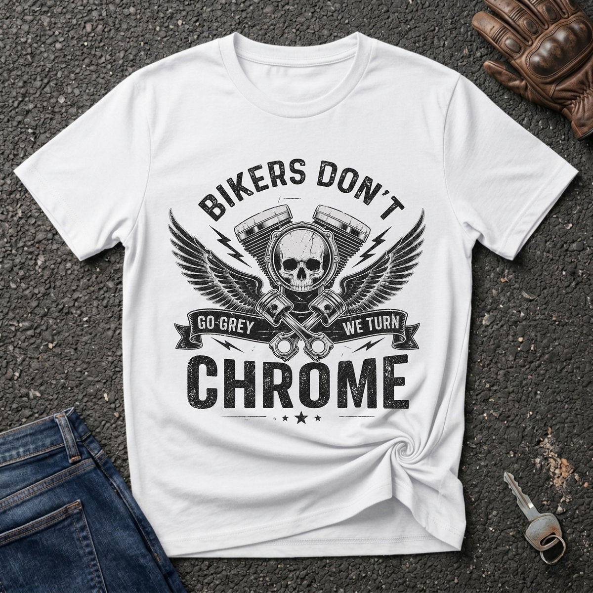 Skull Chrome  T-shirt