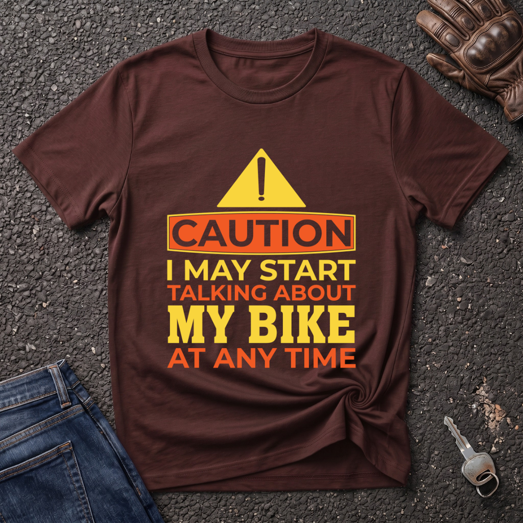 Caution Bike  T-shirt