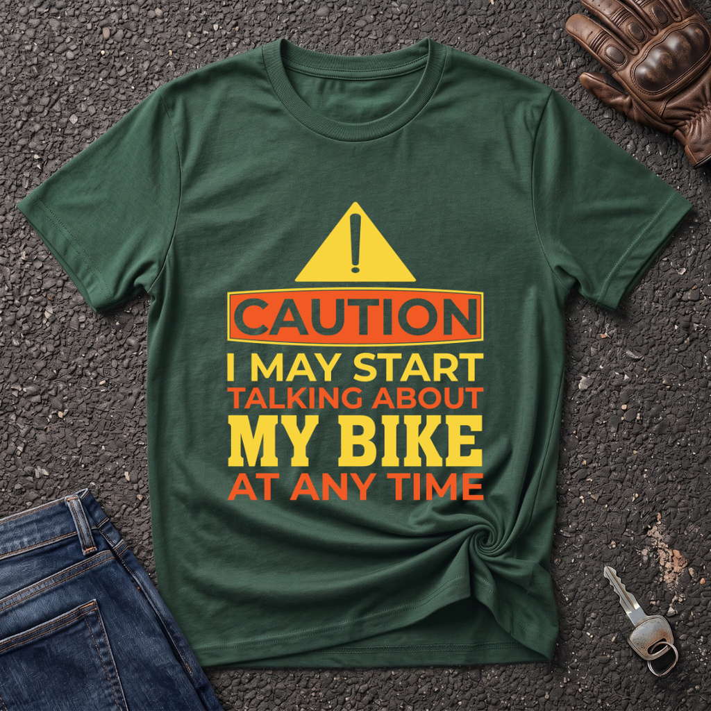 Caution Bike  T-shirt