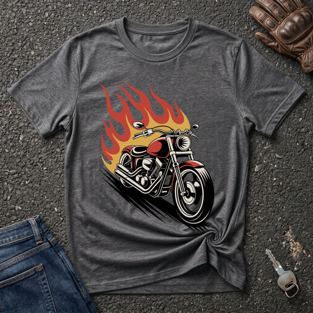 Bike On Fire  T-shirt