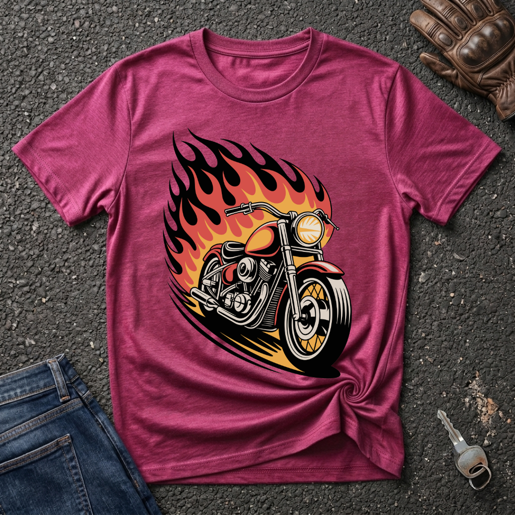 Bike On Fire  T-shirt