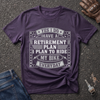 Retirement Plan Biking  T-shirt