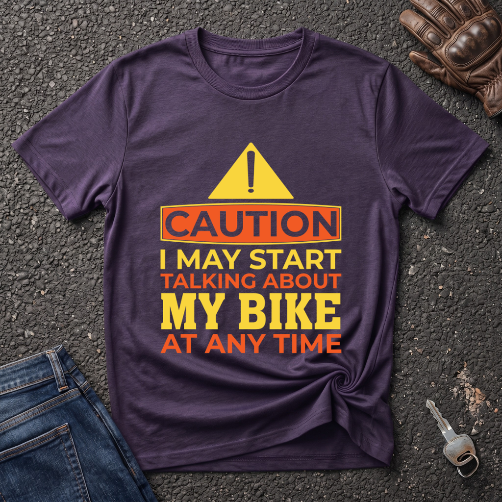 Caution Bike  T-shirt