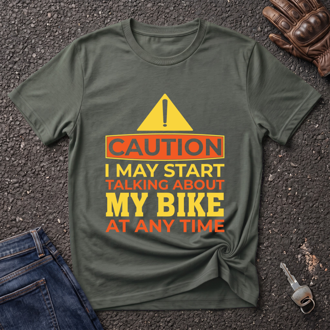 Caution Bike  T-shirt