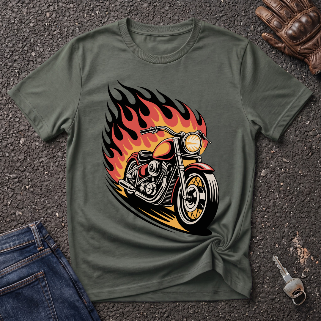 Bike On Fire  T-shirt