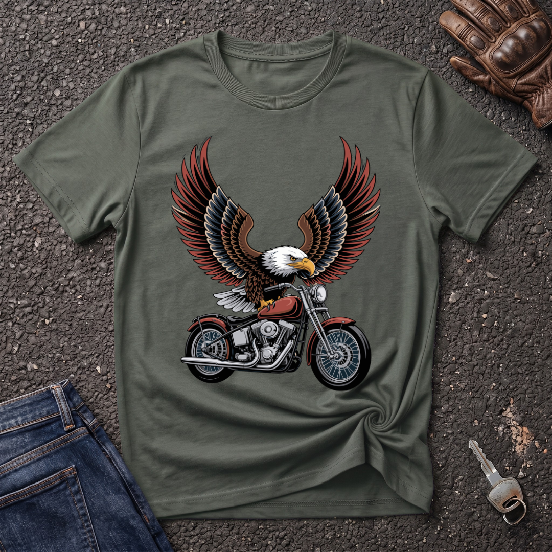 Eagle Biker  T-shirt