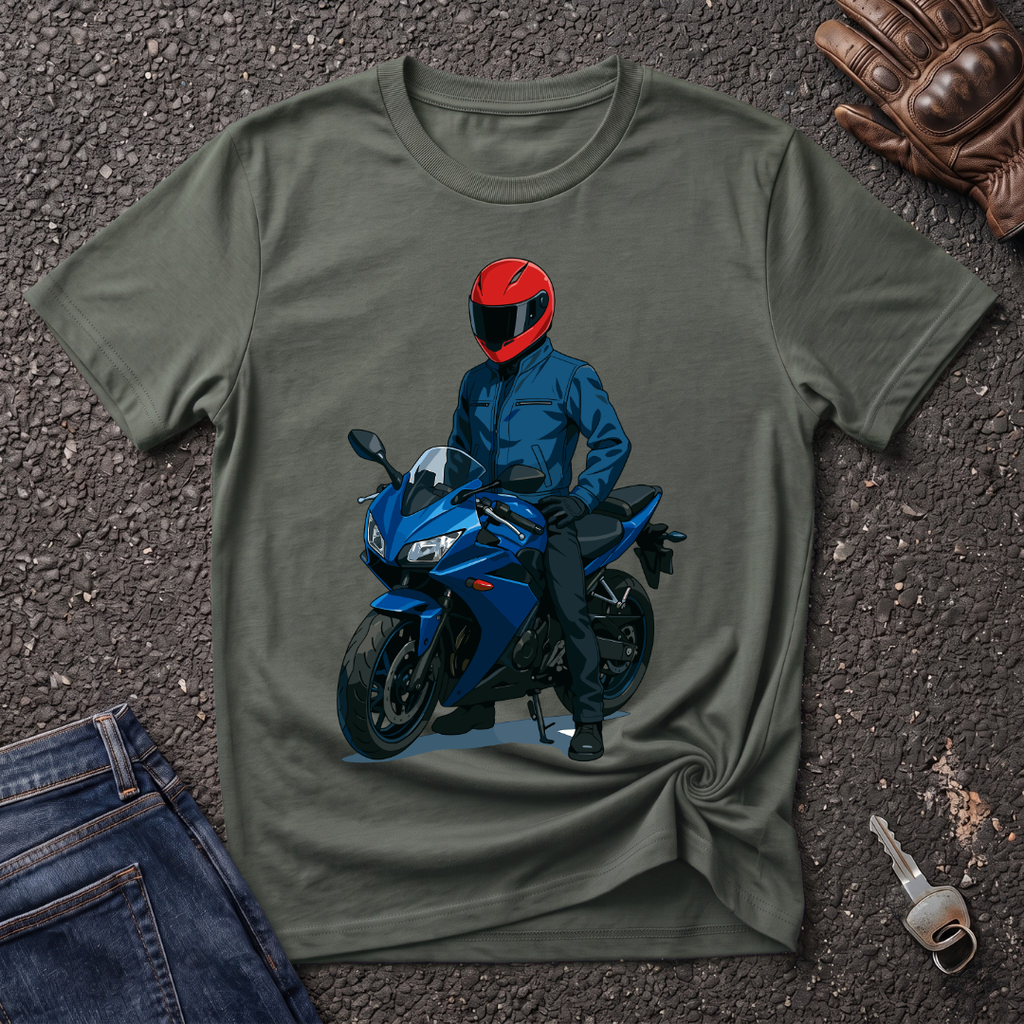 Anime Style Biker  T-shirt