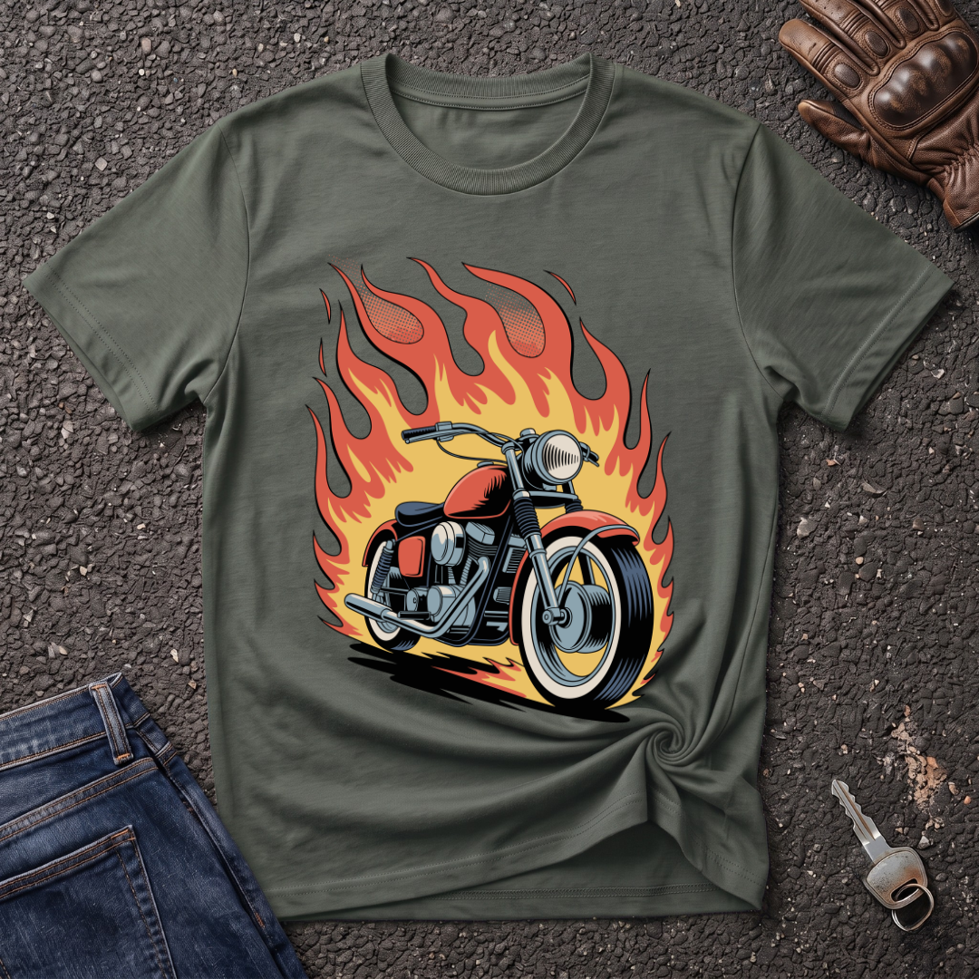 Bike On Fire  T-shirt