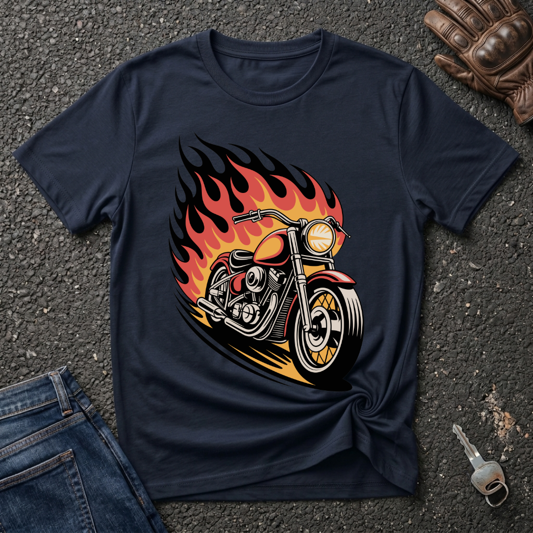 Bike On Fire  T-shirt