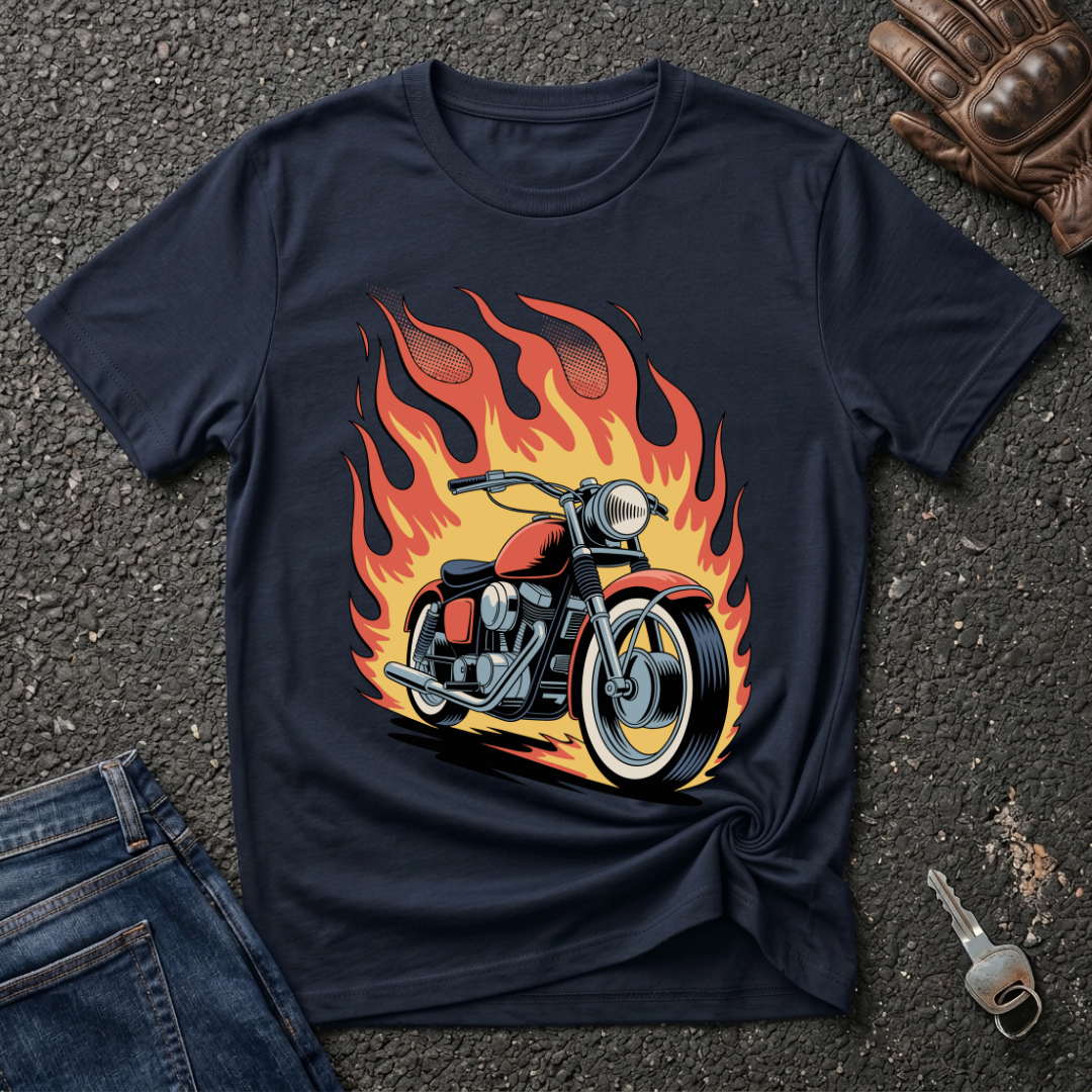 Bike On Fire  T-shirt