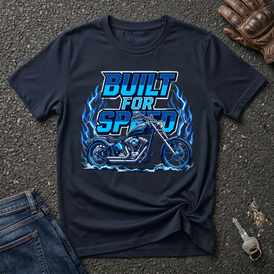 Speed - Blue Bike  T-shirt