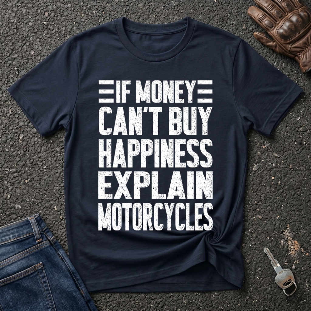 Motorcycles White  T-shirt