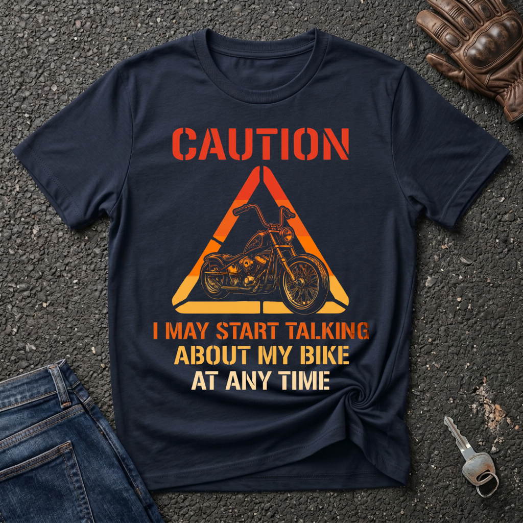I May Talk About My Bike - Signal  T-shirt