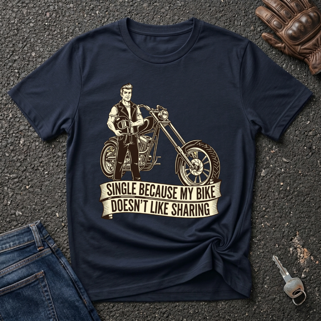 Single Biker Vintage  T-shirt