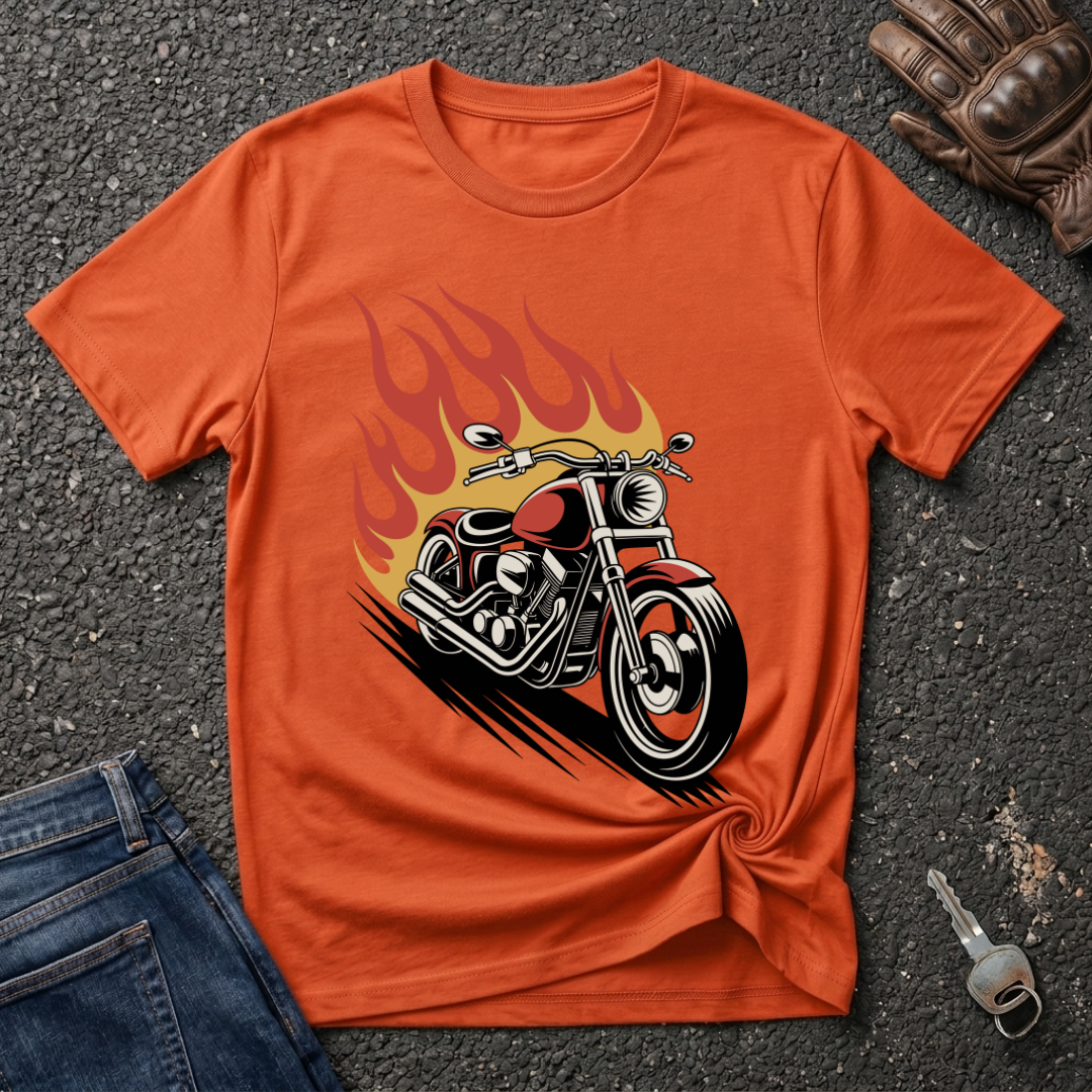 Bike On Fire  T-shirt