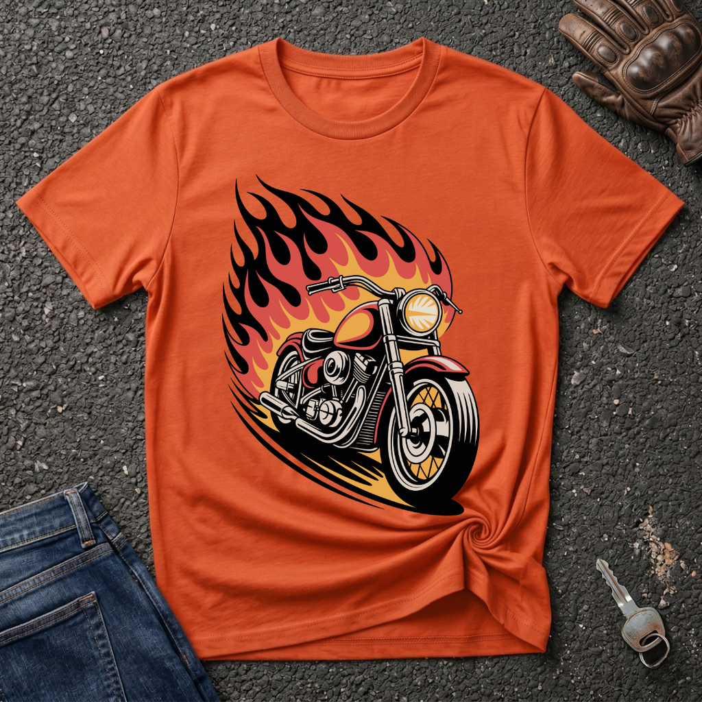 Bike On Fire  T-shirt