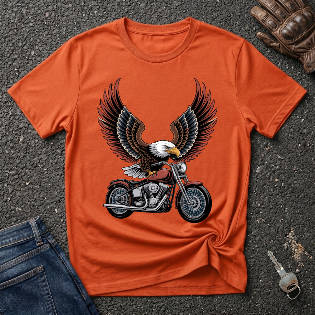 Eagle Biker  T-shirt
