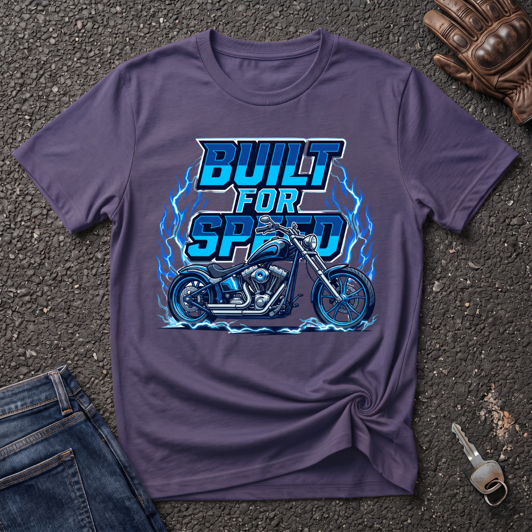 Speed - Blue Bike  T-shirt