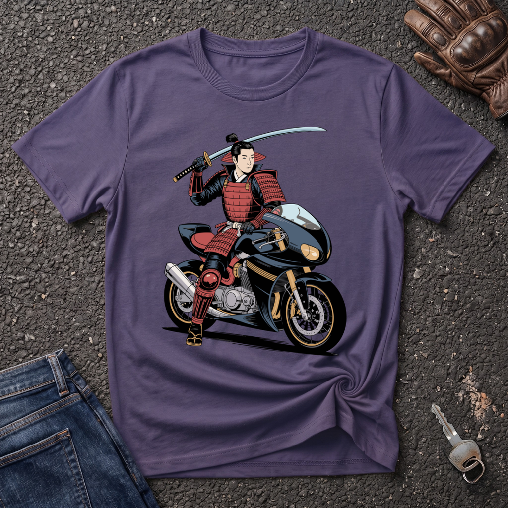 Vintage Samurai Biker  T-shirt