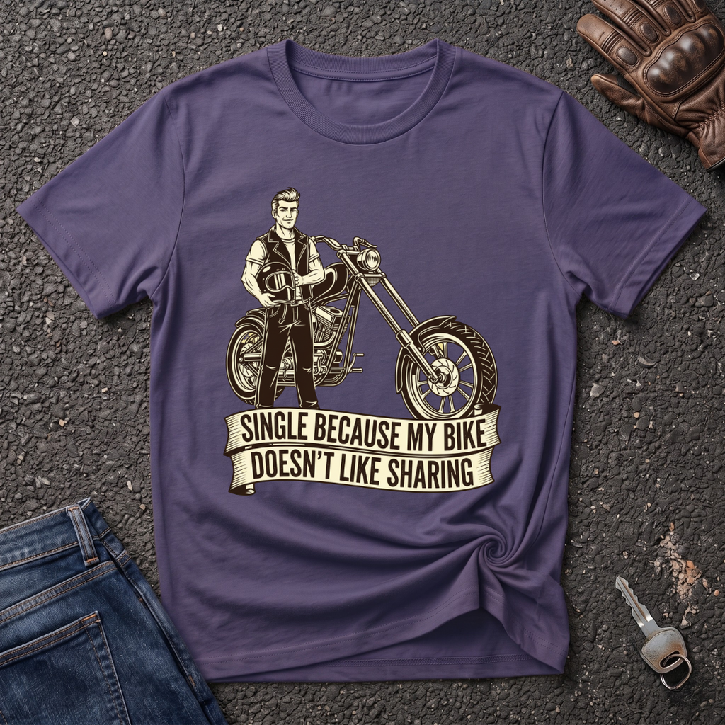 Single Biker Vintage  T-shirt