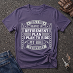 Retirement Plan Biking  T-shirt