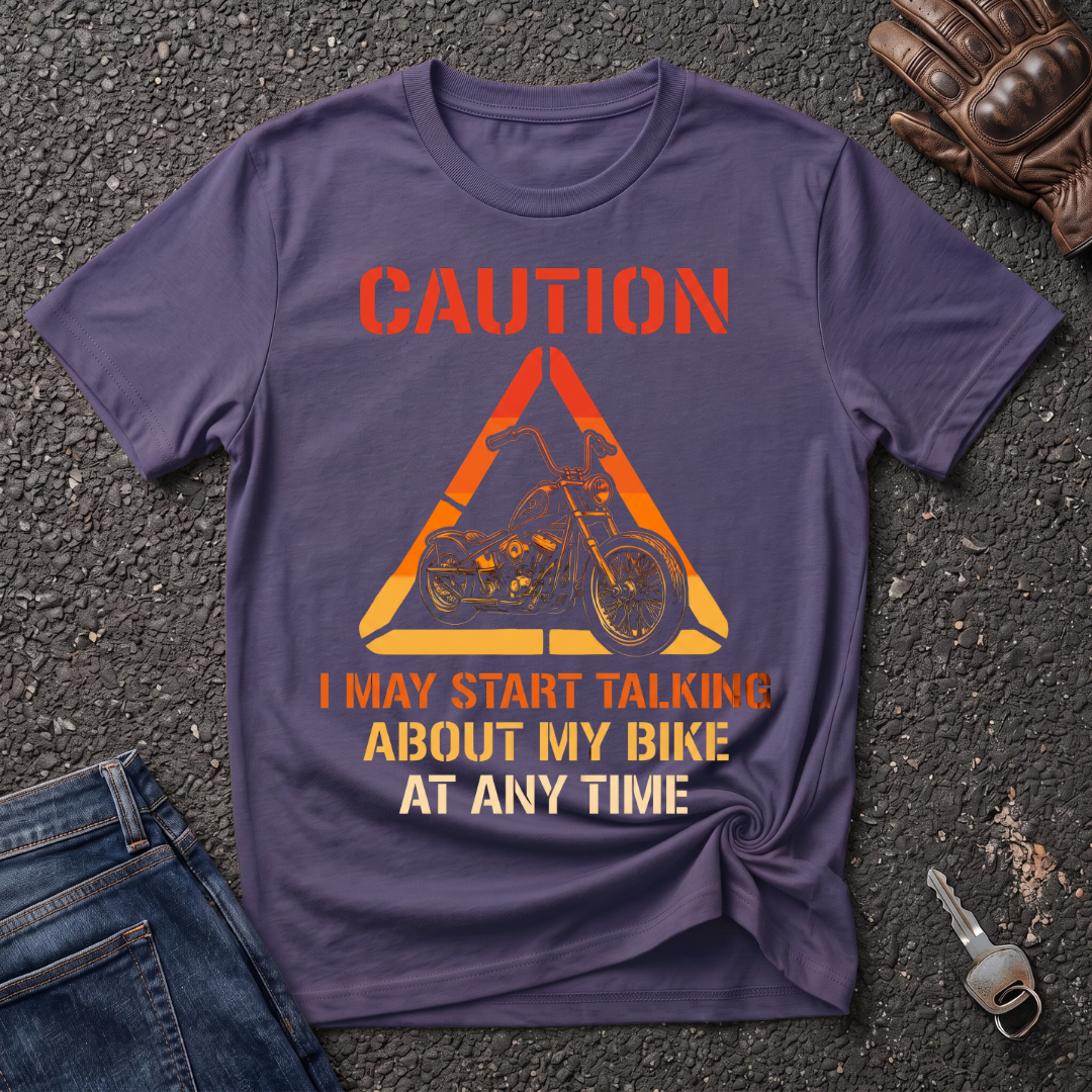 I May Talk About My Bike - Signal  T-shirt