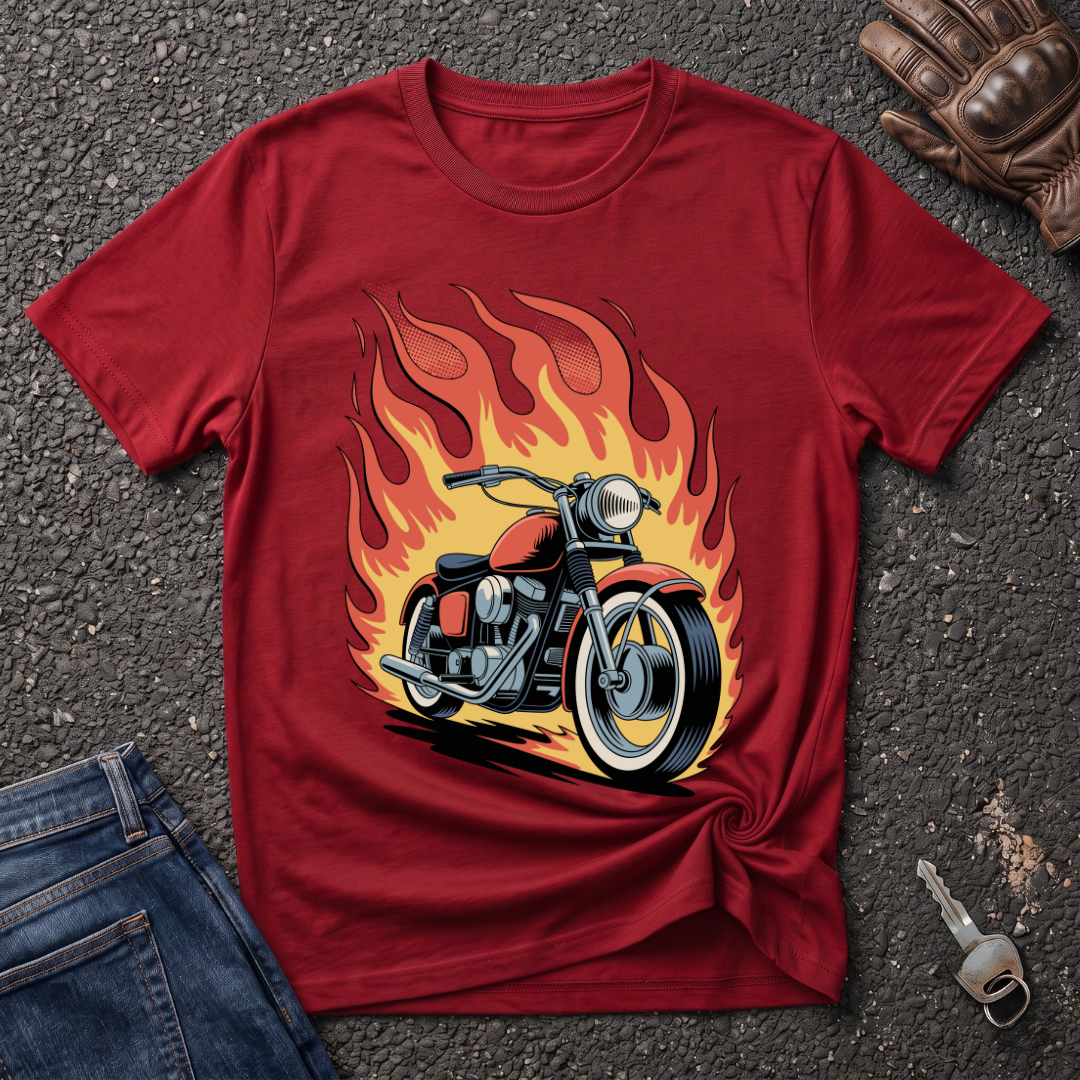 Bike On Fire  T-shirt
