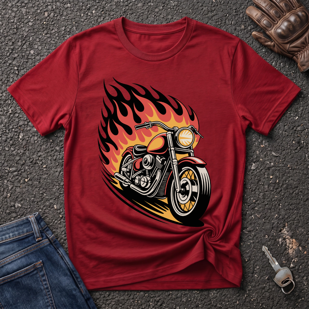 Bike On Fire  T-shirt