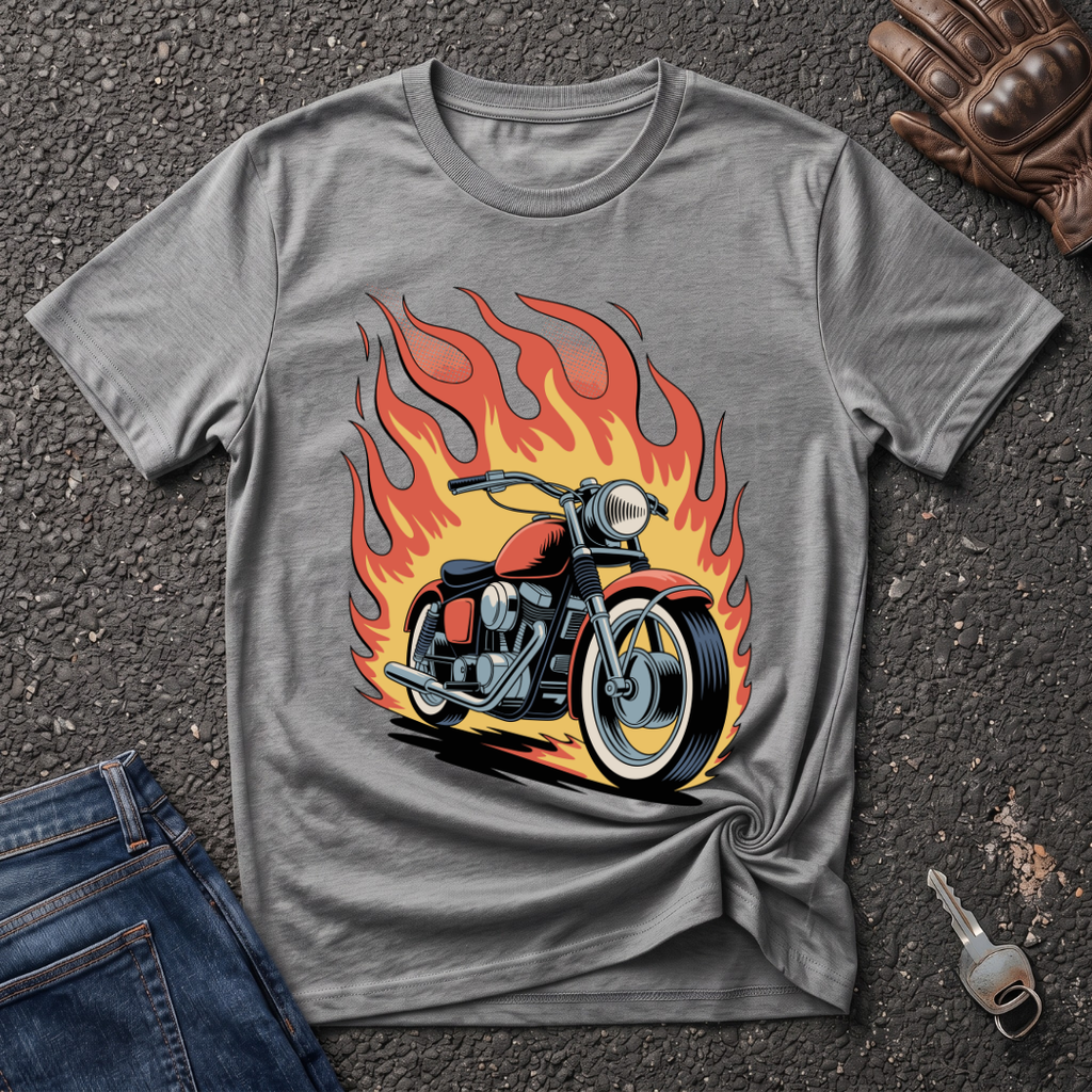 Bike On Fire  T-shirt