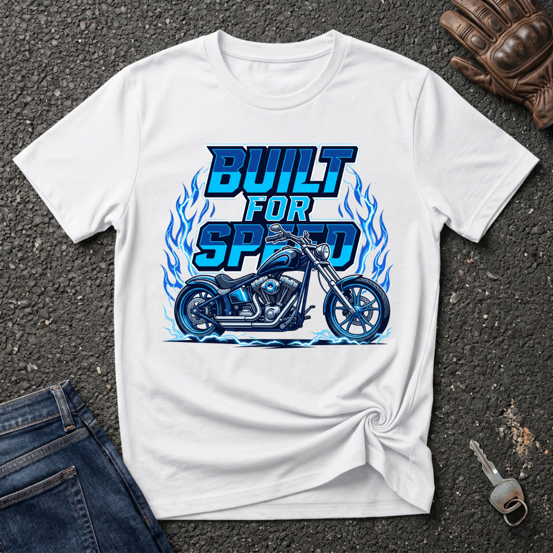 Speed - Blue Bike  T-shirt