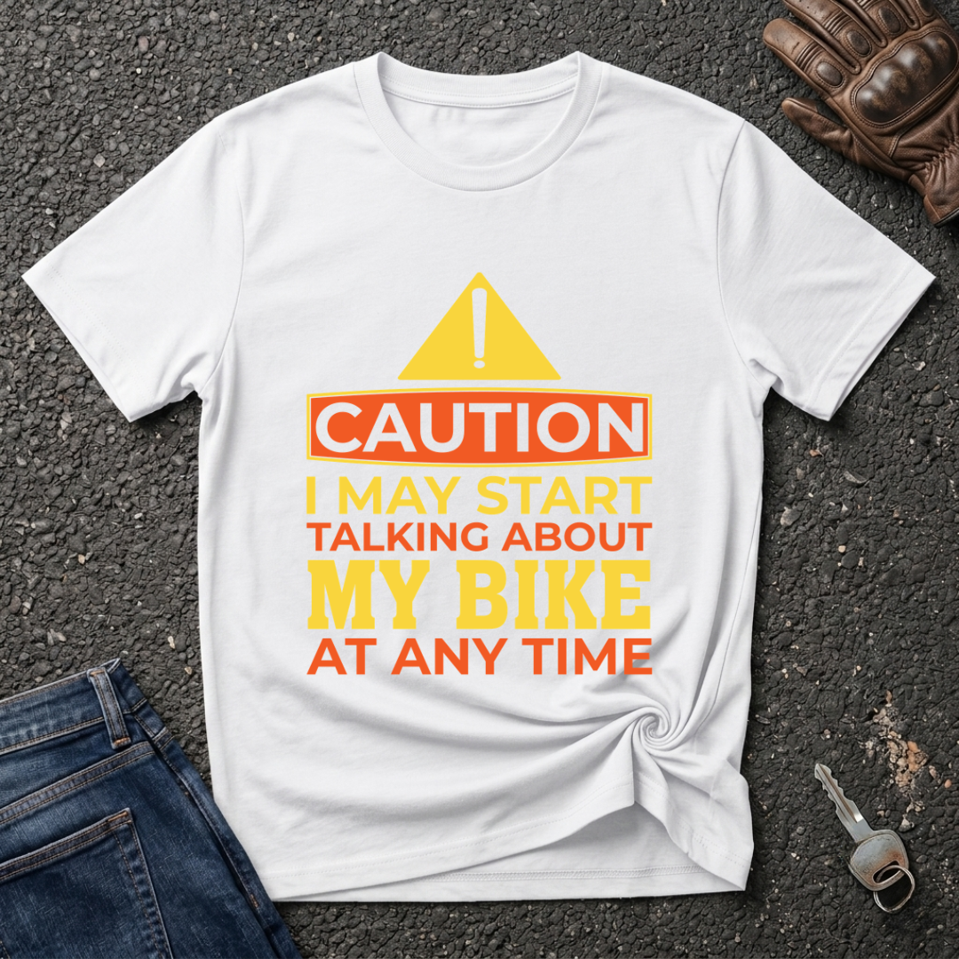 Caution Bike  T-shirt