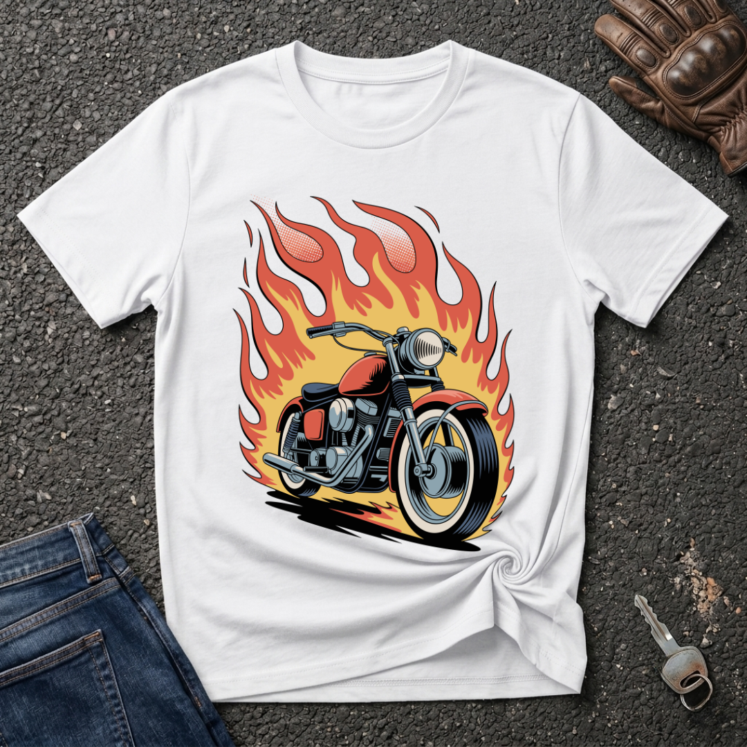 Bike On Fire  T-shirt