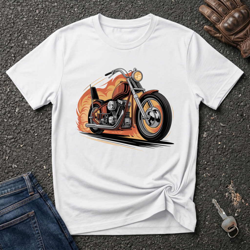 Bike On Fire  T-shirt