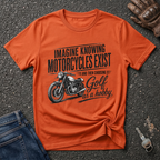Motorcycle Golf Black T-shirt