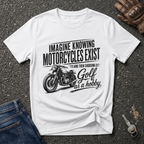 Motorcycle Golf Black T-shirt