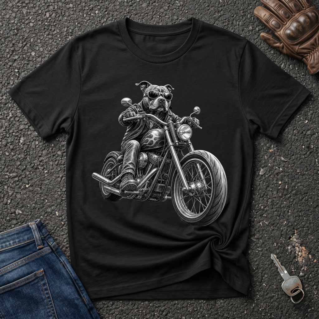 Pitbull Biker T-shirt
